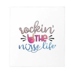 Nurse Gift Rockin' The Norse Life Notepad