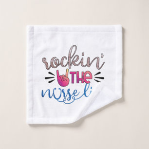 Nurse Gift Rockin' The Norse Life Wash Cloth