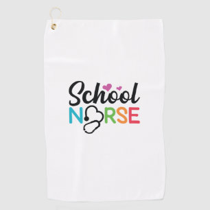 Nurse Gift School Nurse Golf Towel