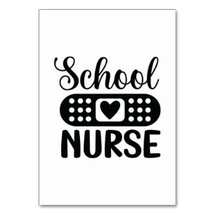 Nurse Gift School Nurse Table Number
