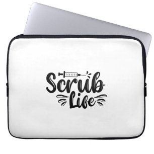 Nurse Gift Scrub Life Laptop Sleeve