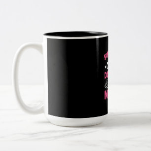Nurse Gift   Super Mum Cleverly Disguised Two-Tone Coffee Mug