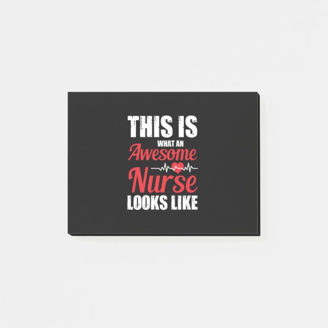 Nurse Gift | This Is What An Awesome Nurse Post-it Notes (Front)