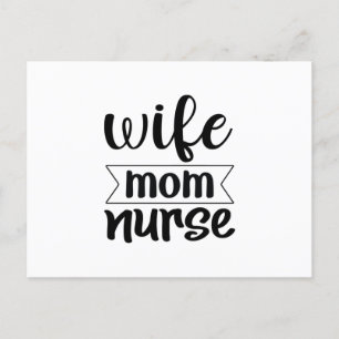 Nurse Gift Wife Mom Nurse Postcard