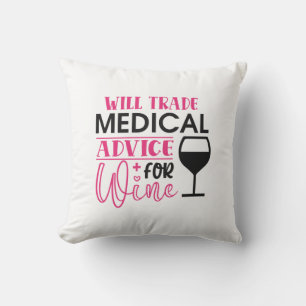 Nurse Gift Will Trade Medical Advice For Wine Cushion