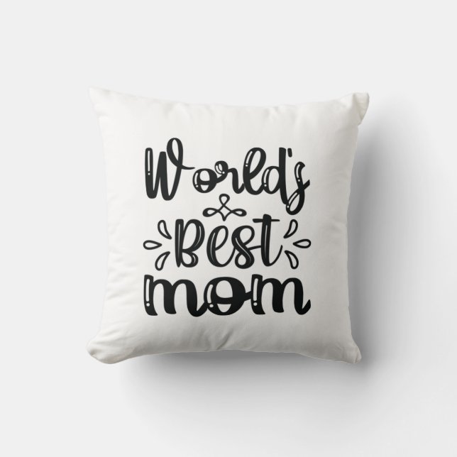 Nurse Gift World's Best Mum Cushion (Front)