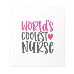 Nurse Gift World's Coolest Nurse Notepad