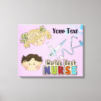 Nurse Gift Wrapped Canvas