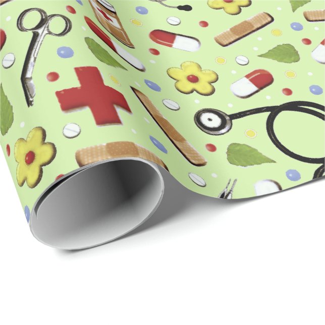 Nurse Gift Wrapping Paper (Roll Corner)