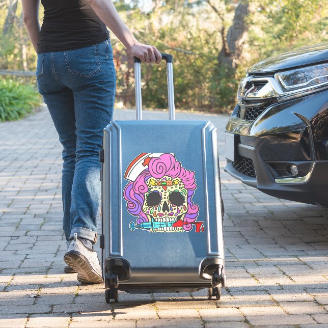 Nurse Gifts For Nursing Student Sugar Skull Nurse (Suitcase Insitu)