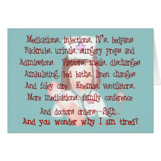 Nurse Gifts, "I'm Tired" Poem