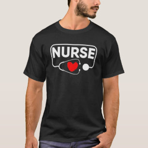 Nurse Gifts RN LPN CNA Healthcare Worker Stethosco T-Shirt