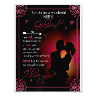 Nurse Girlfriend Gift   From Boyfriend Valentine Photo Print