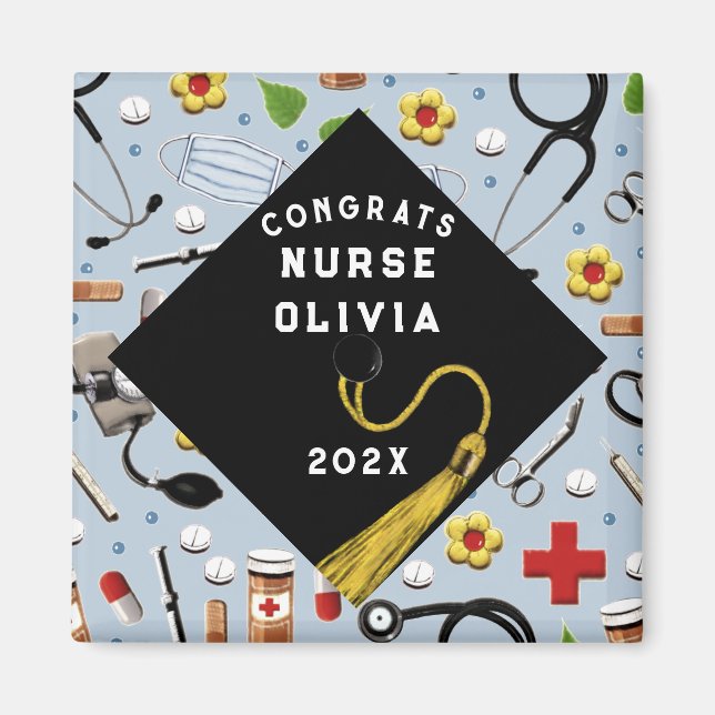 Nurse Grad Gift Magnet (Front)