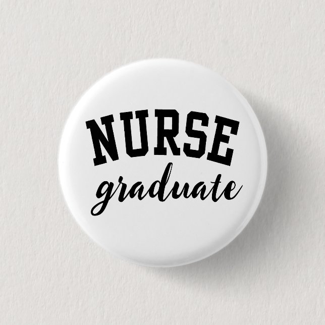 Nurse Graduate 3 Cm Round Badge (Front)