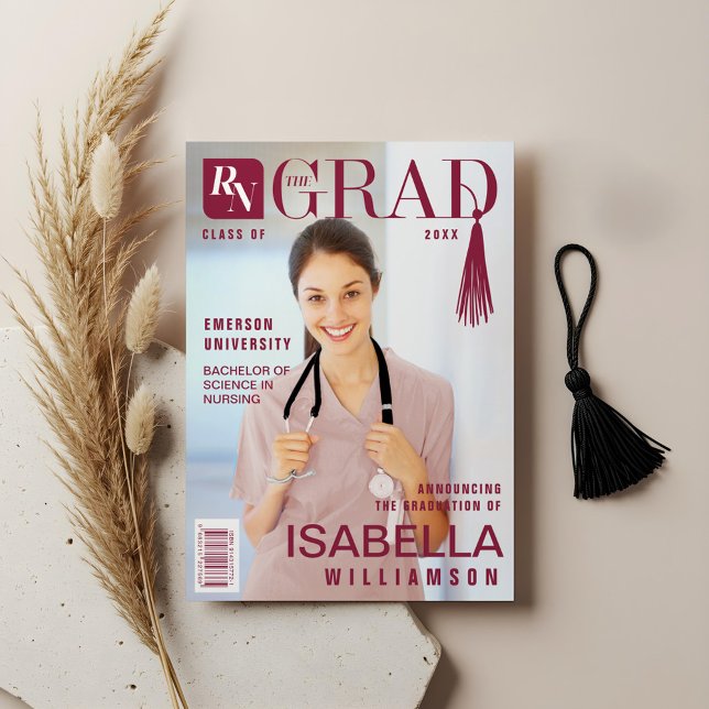 Nurse Graduate Registered Nurse Photo Magazine Announcement (Nurse Graduate Registered Nurse Photo Magazine Announcement)