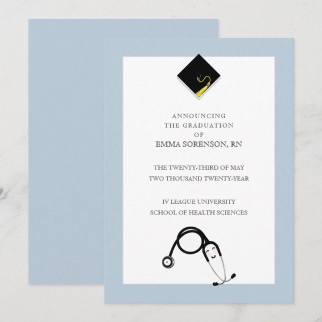 Nurse Graduation Announcement (Front/Back)