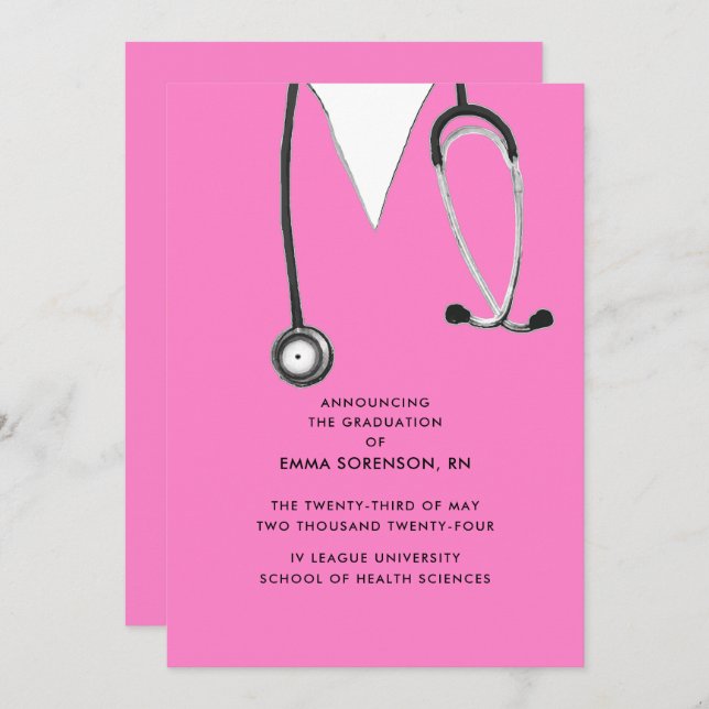 Nurse Graduation Announcement (Front/Back)