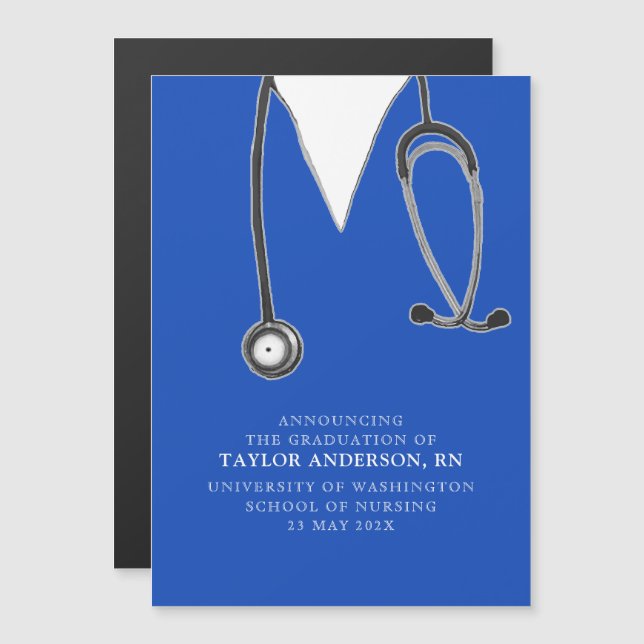 Nurse graduation announcement (Front/Back)