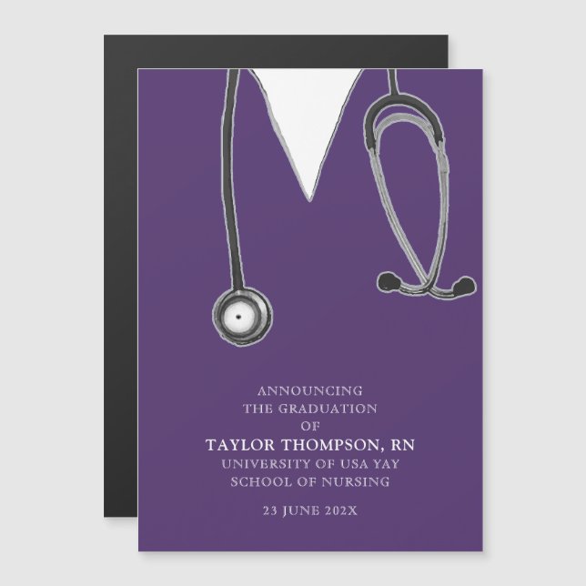 Nurse Graduation Announcement (Front/Back)