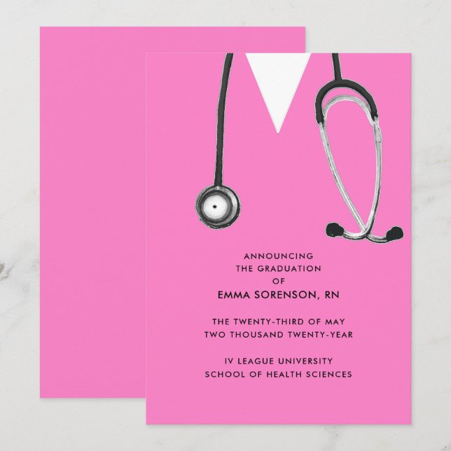 Nurse Graduation Announcement (Front/Back)