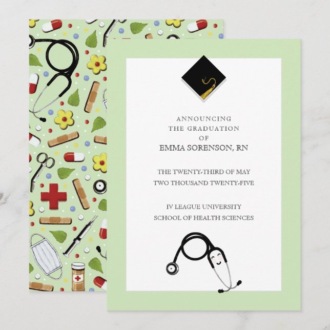 Nurse Graduation Announcement (Front/Back)
