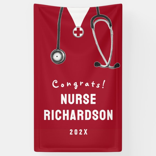 Nurse Graduation Banner (Vertical)