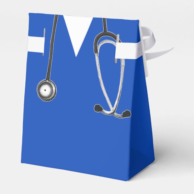 Nurse graduation blue favour box (Back Side)