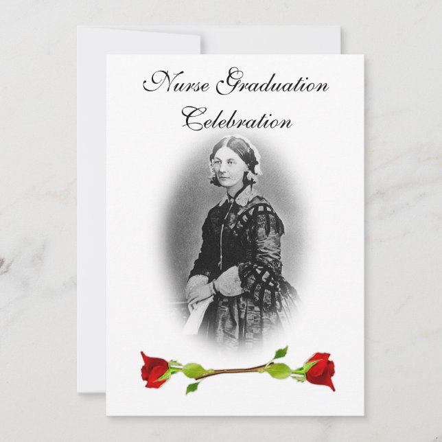 Nurse Graduation Celebration-Florence Nightingale Invitation (Front)