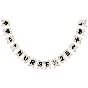 Nurse Graduation Celebration Party 2025 Burlap Bunting