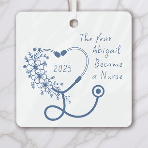 Nurse Graduation Class of 2025 Metal Tree Decoration