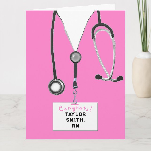 Nurse Graduation Congrats Card (Front)