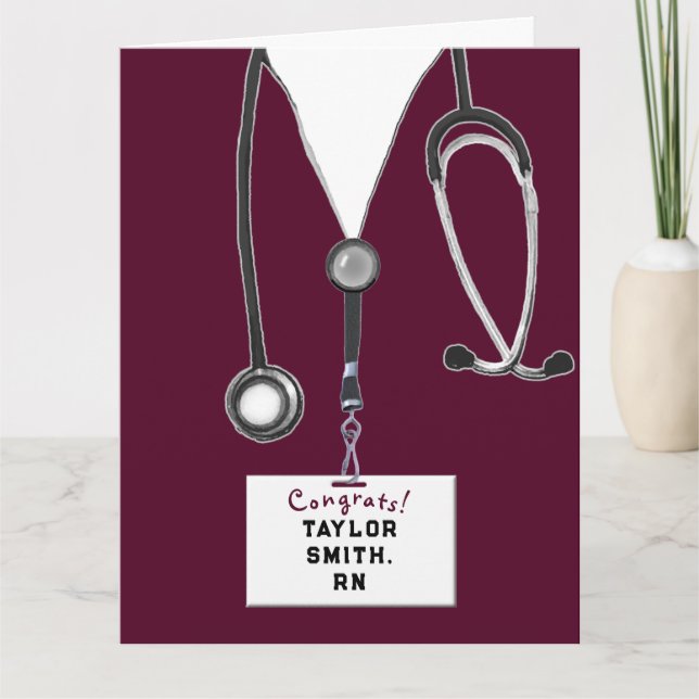 Nurse Graduation Congrats Card (Front)