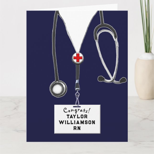 Nurse Graduation Congrats Card (Front)