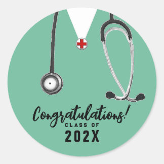 Nurse Graduation Congrats Classic Round Sticker