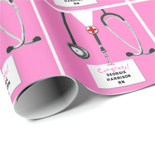Nurse Graduation Gift Wrapping Paper