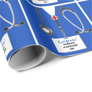 Nurse Graduation Gift Wrapping Paper