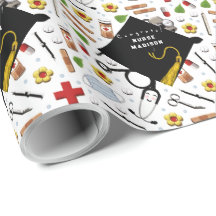 Nurse Graduation Gift Wrapping Paper