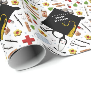 Nurse Graduation Gift Wrapping Paper