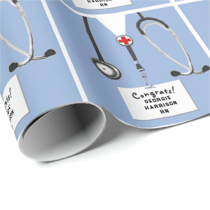 Nurse Graduation Gift Wrapping Paper