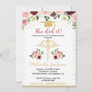 Nurse Graduation Invitation