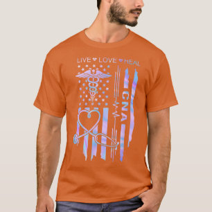 Nurse Graduation, Nurse Week, CNA Nurse US Flag, C T-Shirt