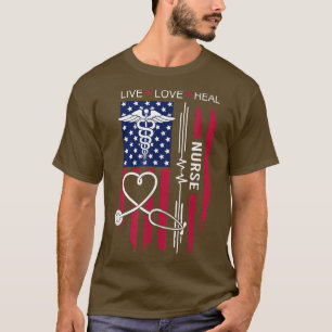 Nurse Graduation, Nurse Week, Nurse US Flag, Nurse T-Shirt