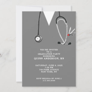 Nurse Graduation Nursing School Invitation