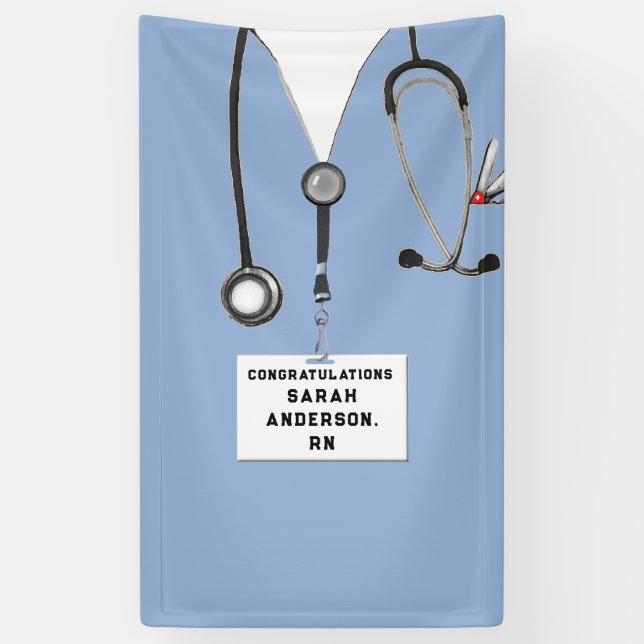 Nurse Graduation Party Banner (Vertical)