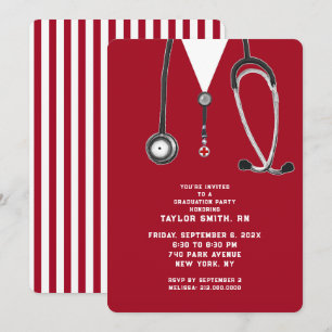 Nurse graduation party invitation