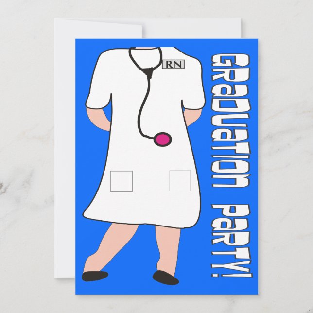 Nurse Graduation Party Invitations (Front)