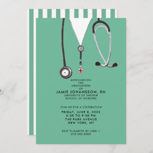Nurse Graduation Party Invitations