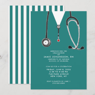 Nurse Graduation Party Invitations