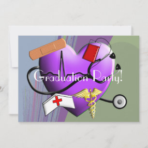 Nurse Graduation Party Invitations
